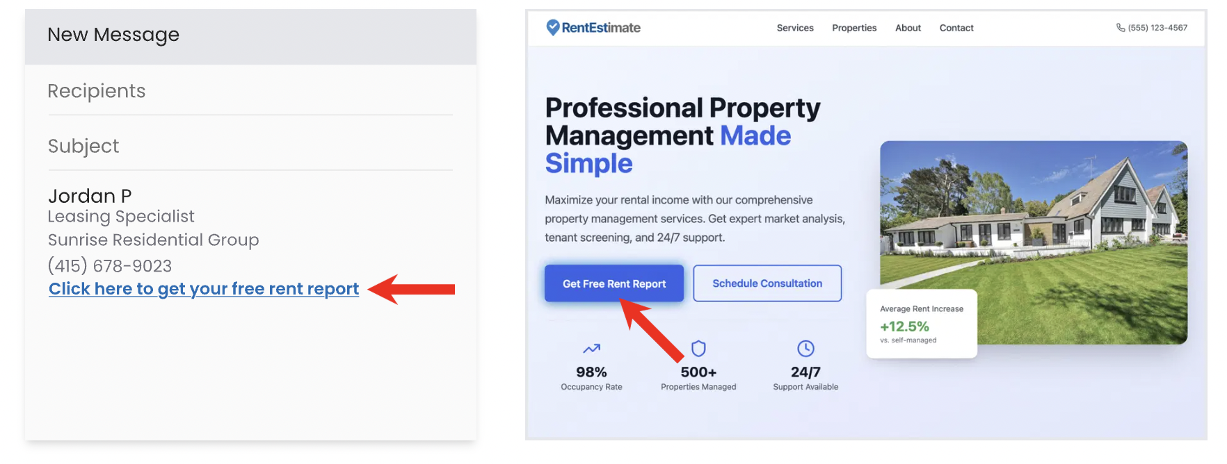 rent estimate for lead gen